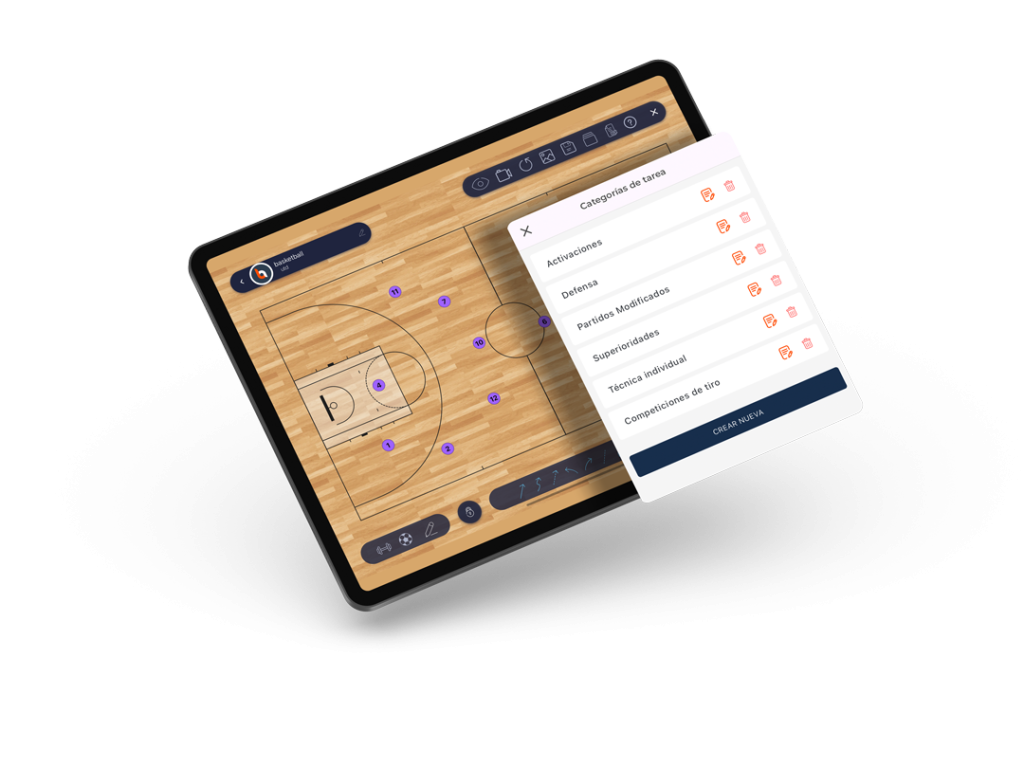 Diseño de tareas de baloncesto bcoach