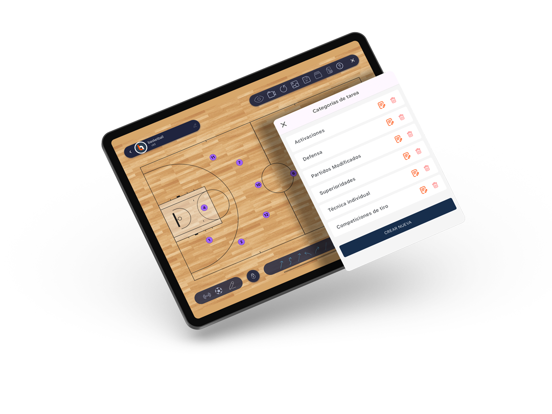 Diseño de tareas de baloncesto bcoach